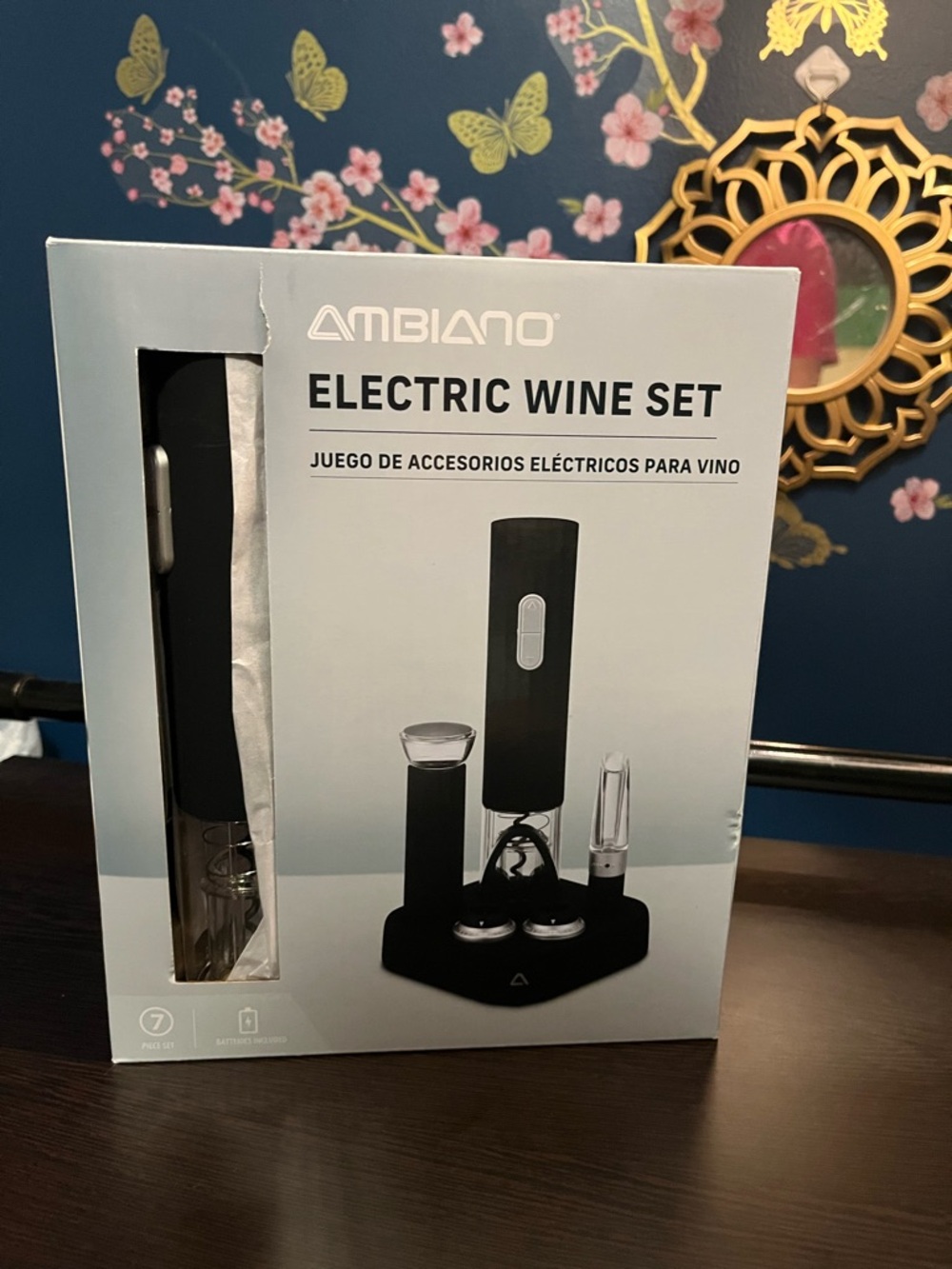 Ambiano Electric Wine Set - Black